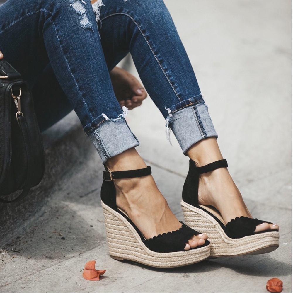 1 LEFT‼️Wedge Espadrilles - Picture 4 of 8